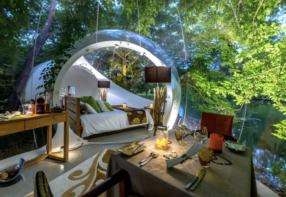 bubble tent glamping hotel